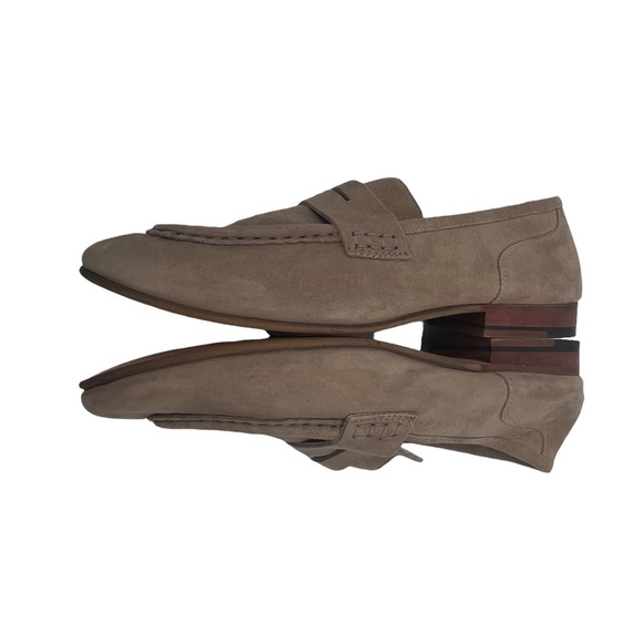 H&M Brown Suede Slip On Flat Loafer Size 37 Women's - Picture 6 of 9